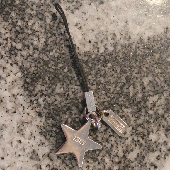 Coach Key Chain Bag Charm, Phone Attachment - Vintage - Twinkle Star - Picture 12 of 15